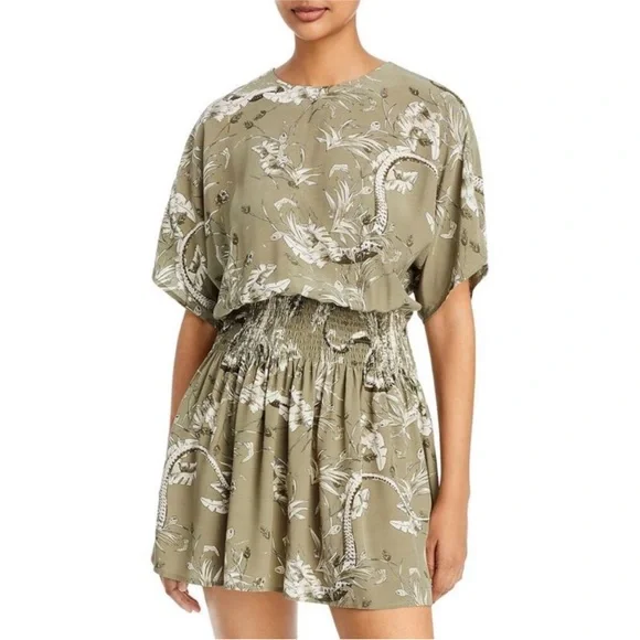 Anine Bing | Dresses | Anine Bing Kaine Green Printed Smocked Crewneck Mini Dress Size Small | Poshmark Anine Bing | Dresses | Anine Bing Kaine Green Printed Smocked Crewneck Mini Dress Size Small | Poshmark
